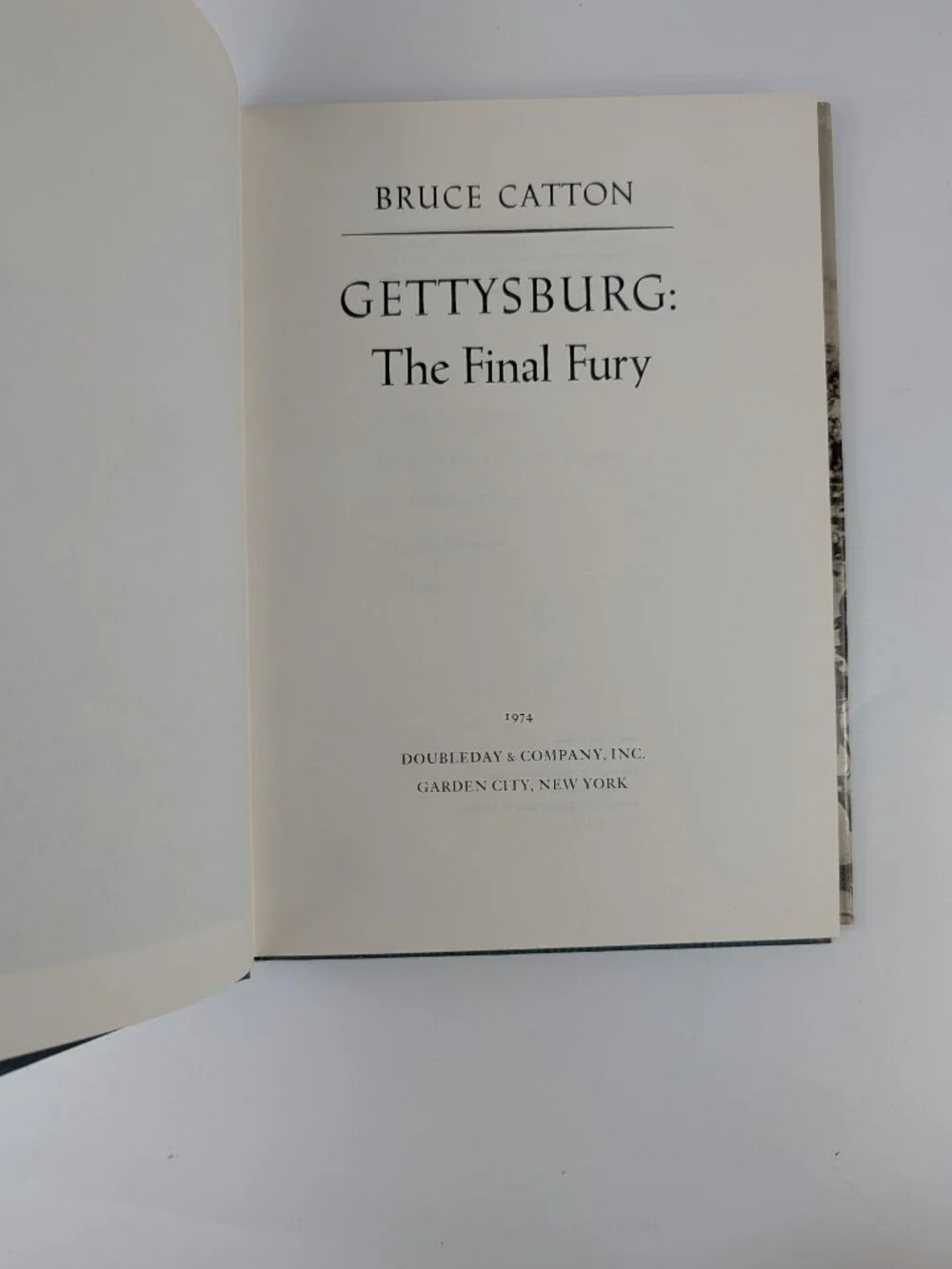 Gettysburg The Final Fury Bruce Cannon 1974 Hardcover Book Box Slip Cover
